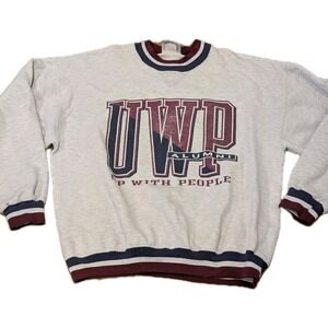 VTG 90s Up With People Alumni Sweatshirt UWP Men M Gear For Sports USA Made RARE